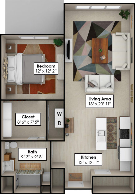 Independent Living - One Bed One Bath