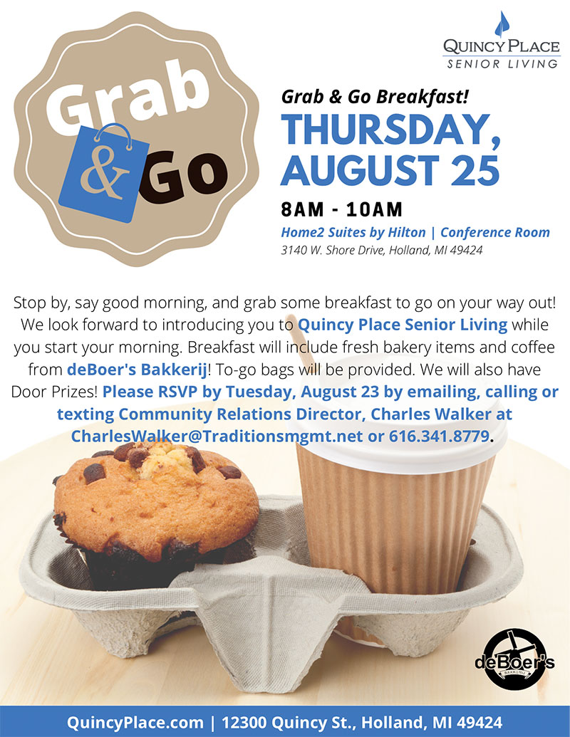 Grab n Go Breakfast Quincy Place Senior Living